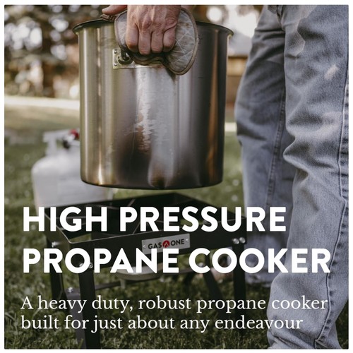 High heat outdoor cooker with - high,