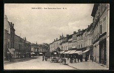 Old postcard Bar-le-Duc, Rue Entre-deux-Ponts 1916 