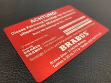 Metal Emblem Badge Brabus style for Mercedes-Benz Engine М112/М113 New