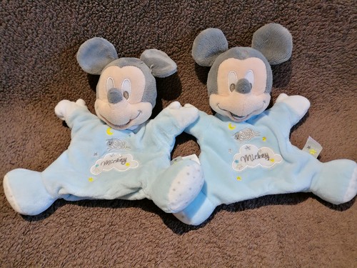 Doudou marionnette mickey gris - doudou,
