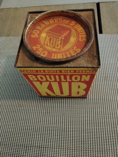 Boite tole bouillon - boite, kub
