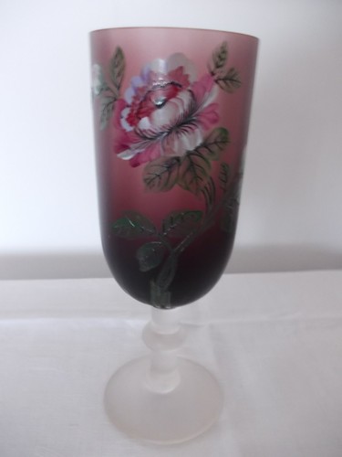 Grand verre décor - à,