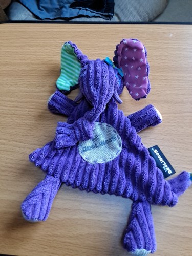 Doudou plat elephant violet - plat,