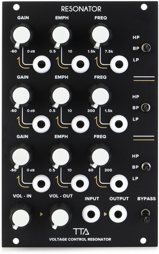 Tiptop audio resonator vca - audio,