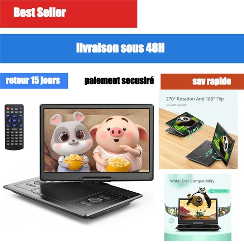 Lecteur dvd portable - dvd, 14,1"