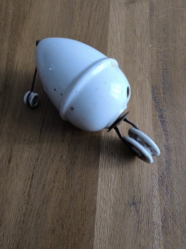 Ancienne poulie porcelaine - ancienne,
