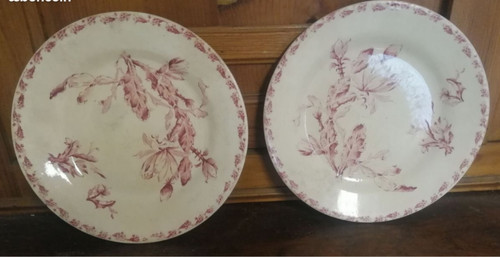 Assiettes plates anciennes - 2,