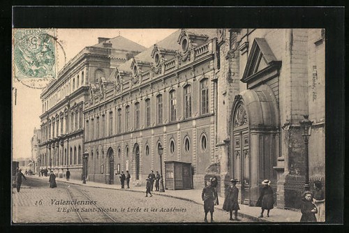 Cpa valenciennes eglise - valenciennes,, l´eglise