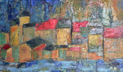 Tableau moderne huile - , sur