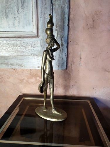 Statue bronze signé - en,