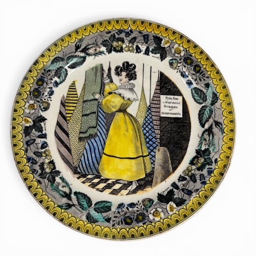 Assiette polychrome - assiette, en
