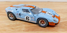 1/43 scale Jouef Evolution Ford GT 40 Die Cast Model Car in Gulf Livery Colors. 