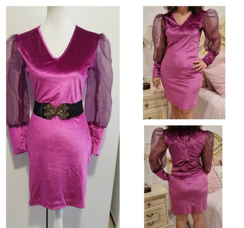 Robe soirée velours - soirée, en