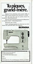  Advertising 0222 1973 Bernina sewing machine you piques grand mè