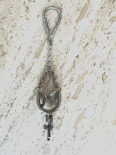 porte clé ancien métal éperon western country poinçon  Alpaca Mexico rare