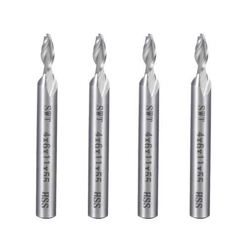 4pcs 6mm tige - 4pcs,