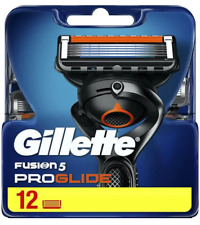 Lot 12 Lames GILLETTE PROGLIDE Recharge de Rasoir fusion 5 Paquet Lame Gilette