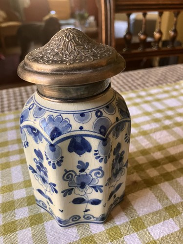 Joli pot porcelaine delft - pot,