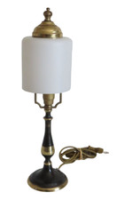 LAMPE DE BUREAU LAITON OPALINE