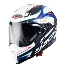 CABERG JACKAL TECHNO MATT WHITE BLUE RED FLUO
