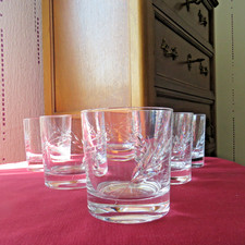 6 verres à whisky en cristal