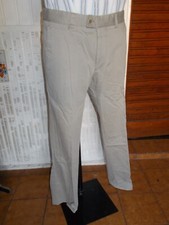 Pantalon habillé coton beige