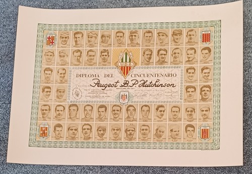 Cyclisme diplôme ans - diplôme, 50
