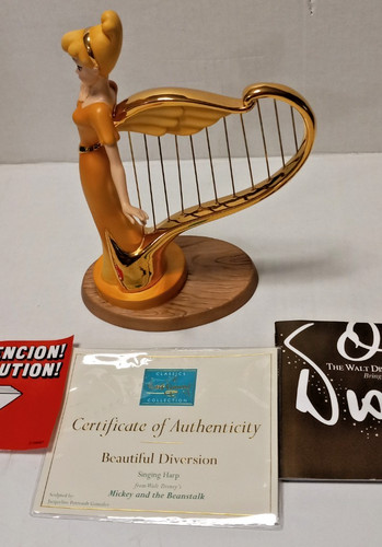 Wdcc disney singing - disney, harp