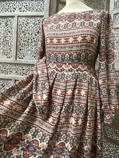 Robe voile 38 beige gris