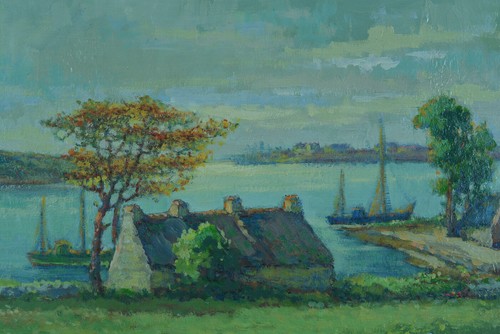 Tableau ancien école bretonne - tableau,