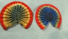 2 cocardes en tissu,  de shako
