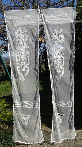 Superbe paire rideaux tulle - rideaux, ,tulle