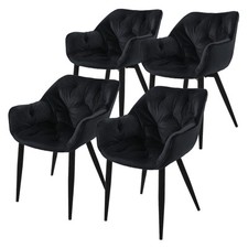 Lot de 4 chaises de salle à
