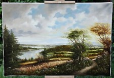 Paysage Avec Étang Et