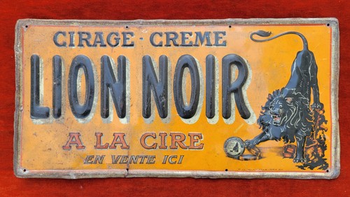 Plaque publicitaire ancienne