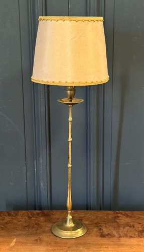 Lampe bambou bronze 1960 - bambou, et