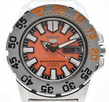 [N COMME NEUF]Seiko 5 Sports 7S36-03D0 Baby Monster cadran orange montre...