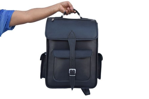 Sac dos cuir noir - en, à