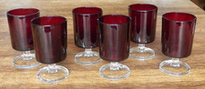 LOT DE 6 PETITS VERRES A PIED