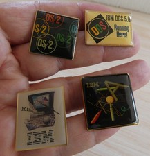 LOT 4 PIN'S SOCIETE IBM DOS
