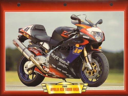 Fiche moto aprilia rsv 1000 - moto,