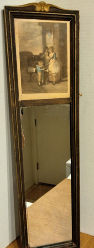 Antique trumeau wood - wood, framed