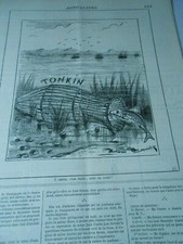 1883 Cartoon - Tonkin Stuffy Fish Trap