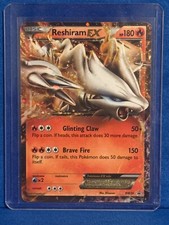 Carte Pokémon Reshiram Ex Bw36 Promo Noir Et Blanc