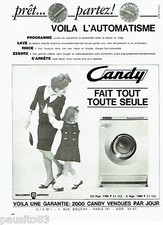 ADVERTISEMENT ADVERTISING 106 1964 Candy Washing Machine Washer