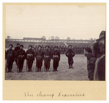 China, Boxer, Shanghai, Chinese Military in Practice Vintage Print from Victor