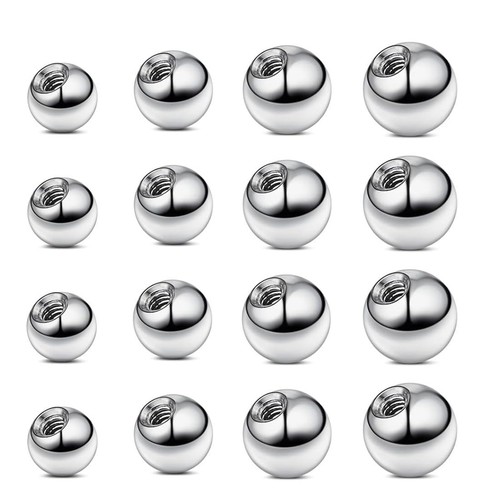 Boules piercing acier - de,