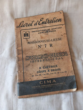 manuel entretien et liste des