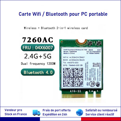 Carte wifi intel - wifi, m2
