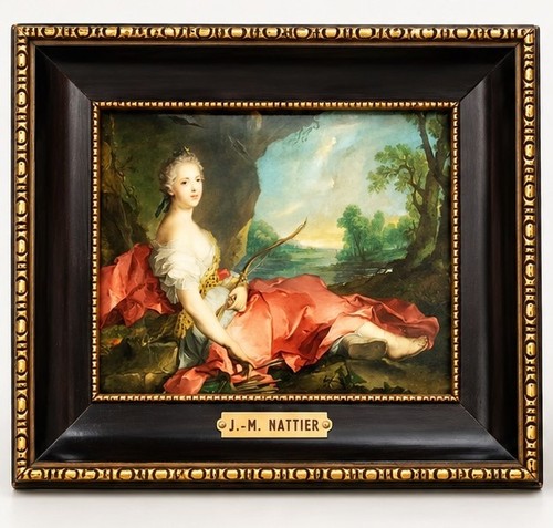 Tableau vintage nattier - j.-m.,